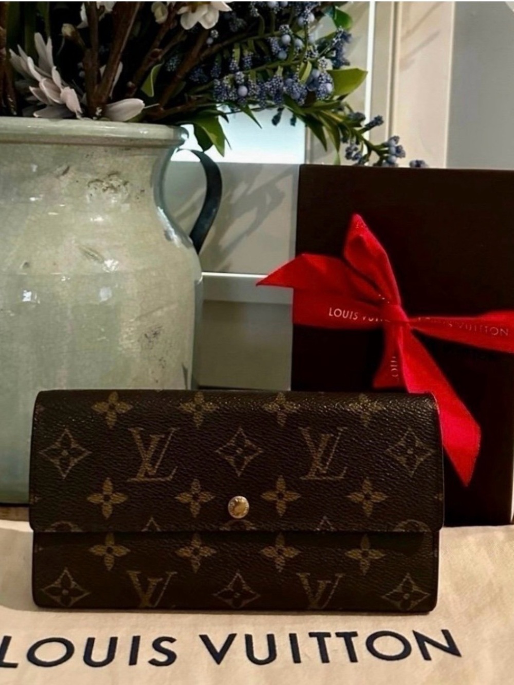 Louis Vuitton Monogram Canvas Long Bifold Wallet